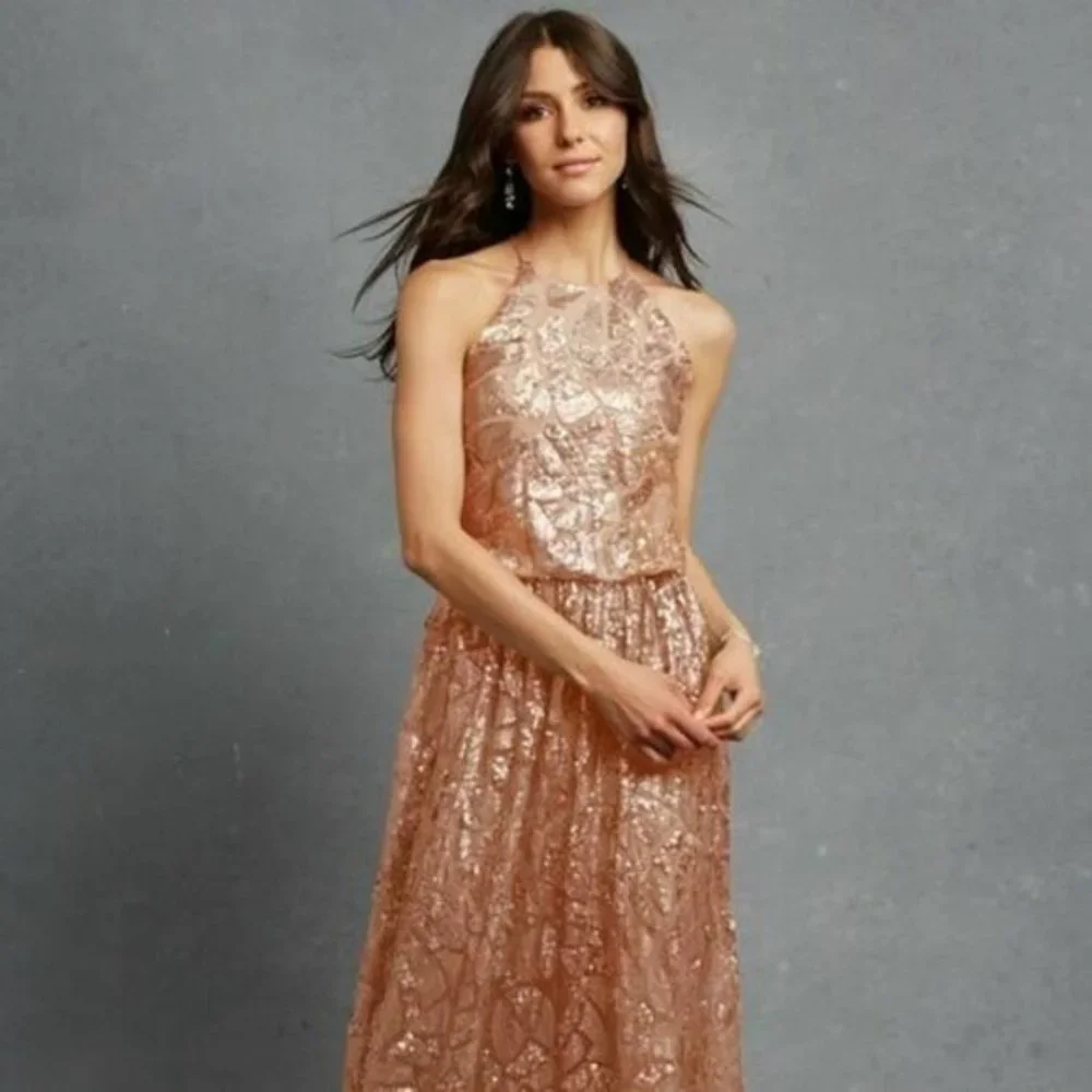 Donna Morgan Tiffany Sequin Gown Size 2